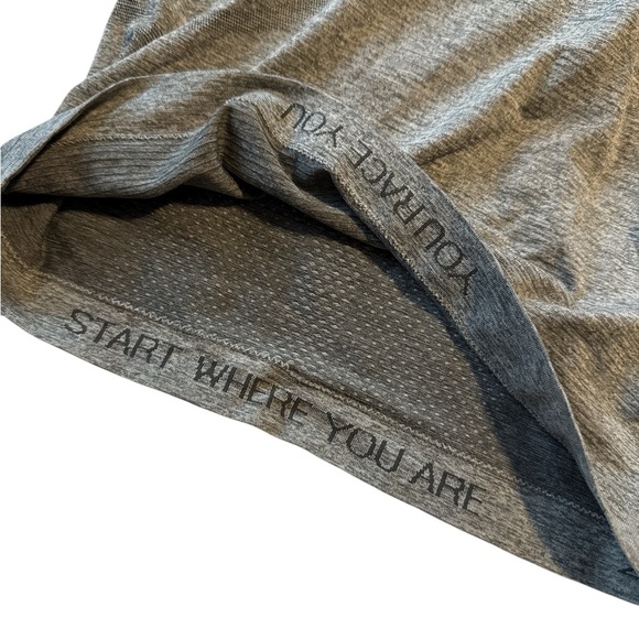 Athleta Charcoal Short Sleeve Breathable Tee - Picture 6 of 8